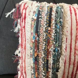 Accents - Multicolored Distressed Tassel Pillow Accents - Multicolored Distressed Tassel Pillow